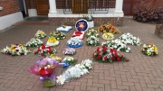 Flowers at Alberts funeral.